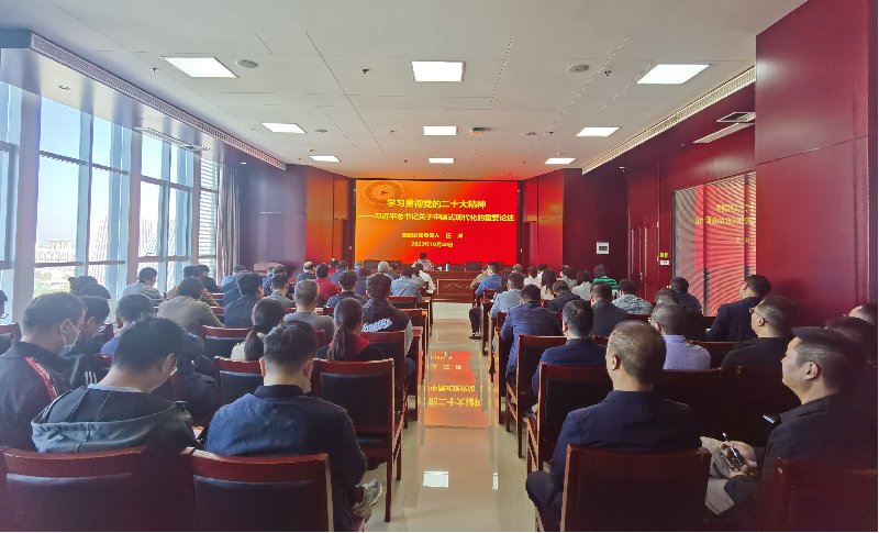 紧跟核心强忠诚 在深学细悟中坚定信仰信念 ——华体会在线平台-华体会在线官网
负责人汪洋同志为全体党员讲授主题教育专题党课